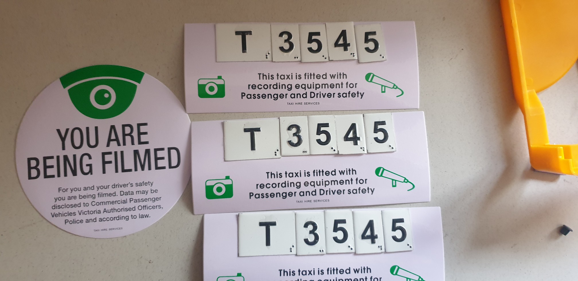 Tactile Numbering Stickers SET